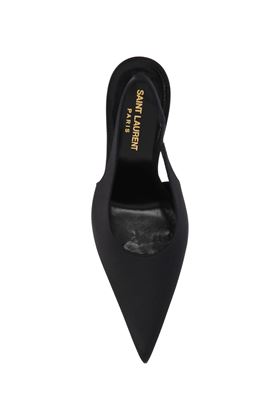 Pulp slingback pumps in crepe satin. Saint Laurent | 7182131UU001000